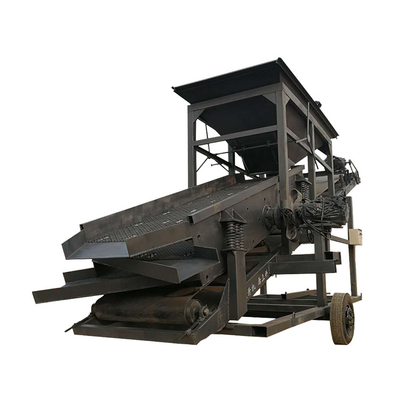 Doppelschicht-Vibrations-Sandbruchmaschine und Filtermaschine zum Bodenbesprühen und -Säen