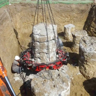Hydraulischer Rundstapelbrecher für die Stromversorgung von Bohrbohrungen