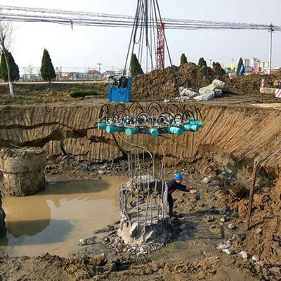 Leistungsstarker runder hydraulischer Betonpfahlbrecher für 10 Tonnen große Bagger und geeignet