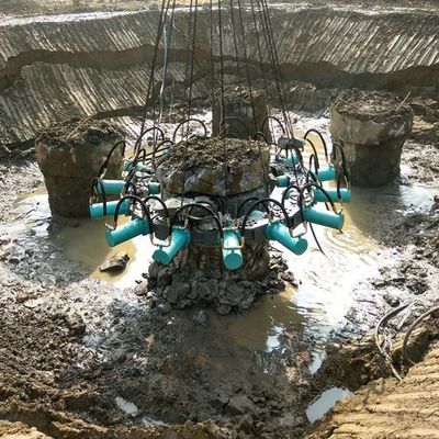 Leistungsstarker runder hydraulischer Betonpfahlbrecher für 10 Tonnen große Bagger und geeignet