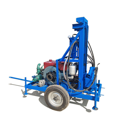 Pneumatische Schraubbohrmaschine 300m Tiefe Hydraulik-Gesteinsbohrloch Wasserbohrgerät