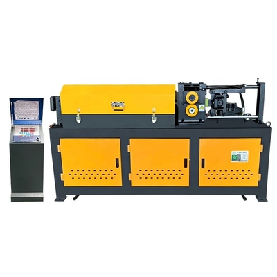 Gelb 650KG kundenspezifische CNC Hydraulische Stahlstange Ausgerichtet und Schneidemaschine