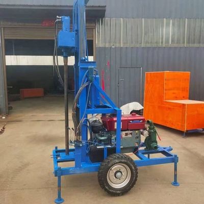 Kompakte Diesel-Elektrowasserbohrmaschine für 200 m Bohr- und Rigging