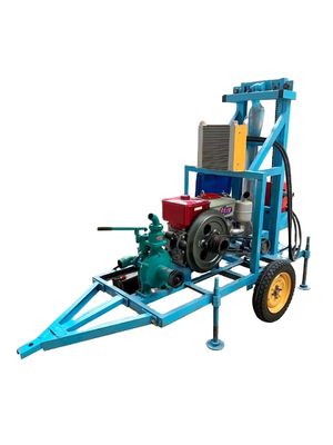 550 KG Pneumatische Schraubbohrmaschine für 150 Meter Tiefe Dieselmotor Wasserbohranlage