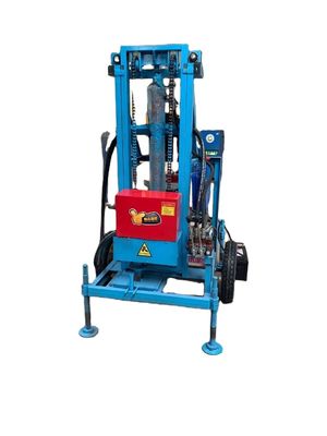 Pneumatische Schraubbohrmaschine 200 m Diesel-Hydraulische kleine tragbare Wasserbohrmaschine