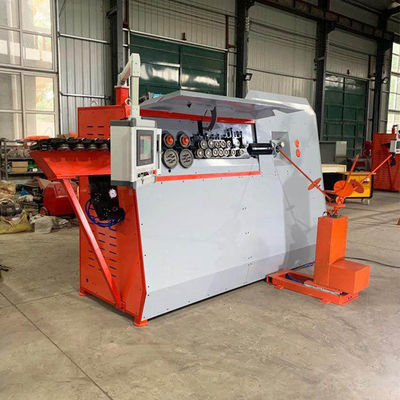 2kW Motorleistung Edelstahl-Eisenstahl Bender Cutter Cnc 2d Draht Stirrup Biegen Maschine