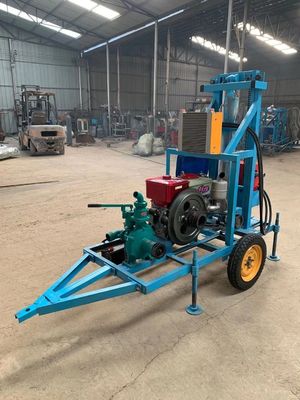 Tragbare 150 m tiefwassernahe Bohrmaschine mit max.180 m Bohrtiefe