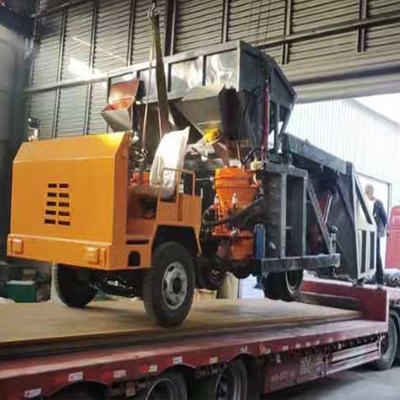 Lastwagenbetonbesprühmaschine für Hangtunnel 380v Spannung 6900x2900x2750mm