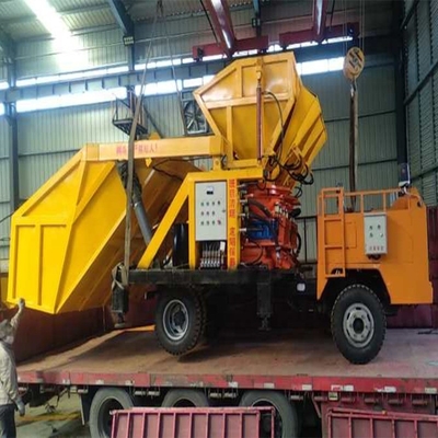 Lastwagenbetonbesprühmaschine für Hangtunnel 380v Spannung 6900x2900x2750mm