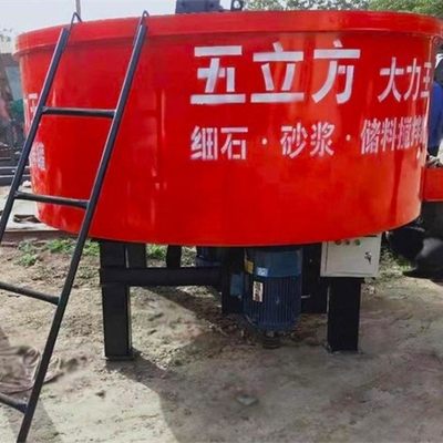 2500*1380mm vertikale mobile Betonmischer mit flachem Mund für das Mischen von Zement-Mörtel-Pannen