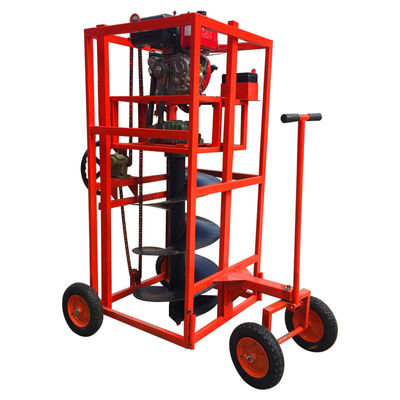 Benzinmotor Boden Loch Baum Pflanzung Post Lochgräber mit 20-50cm Auger Bohrdurchmesser