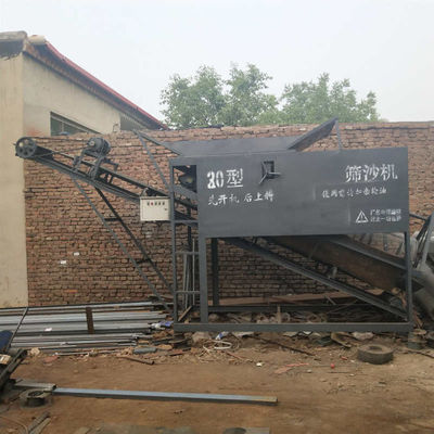 Professionelle mobile Silikonsand-Screening-Ausrüstung mit einer Kapazität von 1800 KG