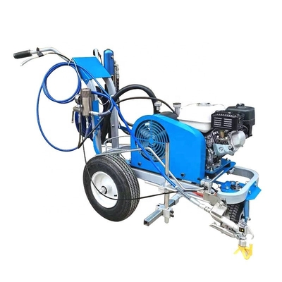 angepasste Farb-Hand-Push-Kaltsprühen-Straßenlinie-Markierungsmaschine mit Gas-Line-Motor