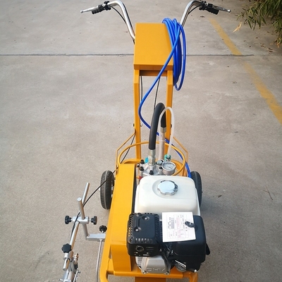 angepasste Farb-Hand-Push-Kaltsprühen-Straßenlinie-Markierungsmaschine mit Gas-Line-Motor