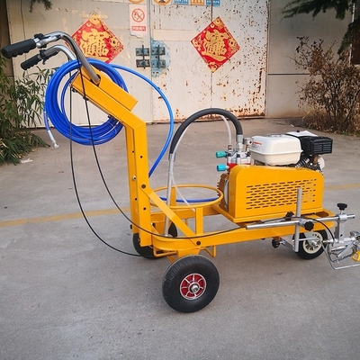 angepasste Farb-Hand-Push-Kaltsprühen-Straßenlinie-Markierungsmaschine mit Gas-Line-Motor